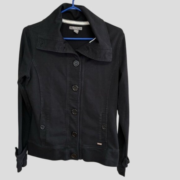 Roots 73 Black Athletic Long Jacket Size Small - Picture 4 of 14